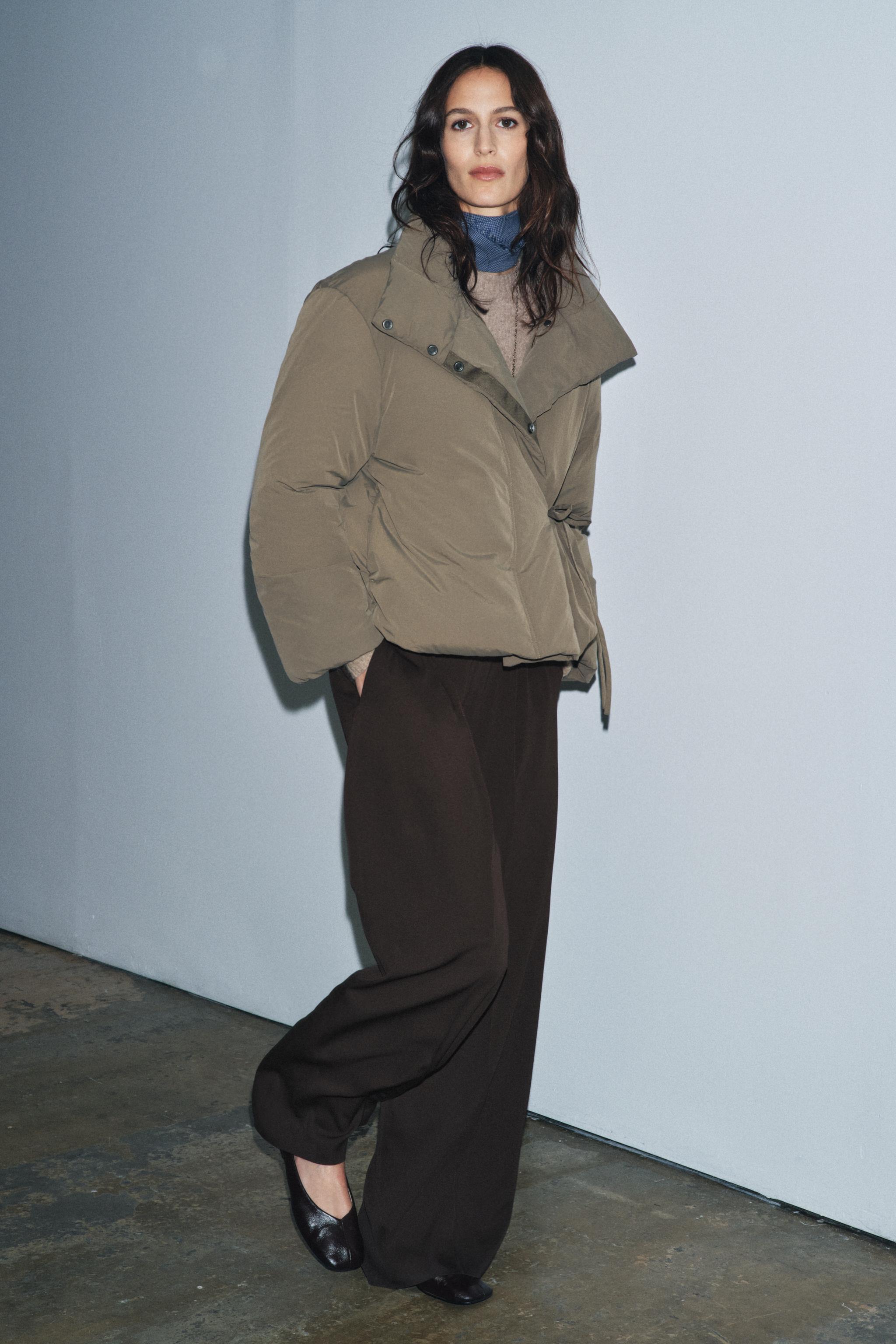 ZW COLLECTION SHORT PUFFER ANORAK WITH TIES